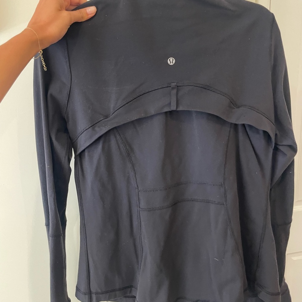 Lululemon Womens Black Full-Zip Jacket - Lightweight Athletic - Picture 2 of 2